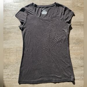 Plain black athletic tee shirt